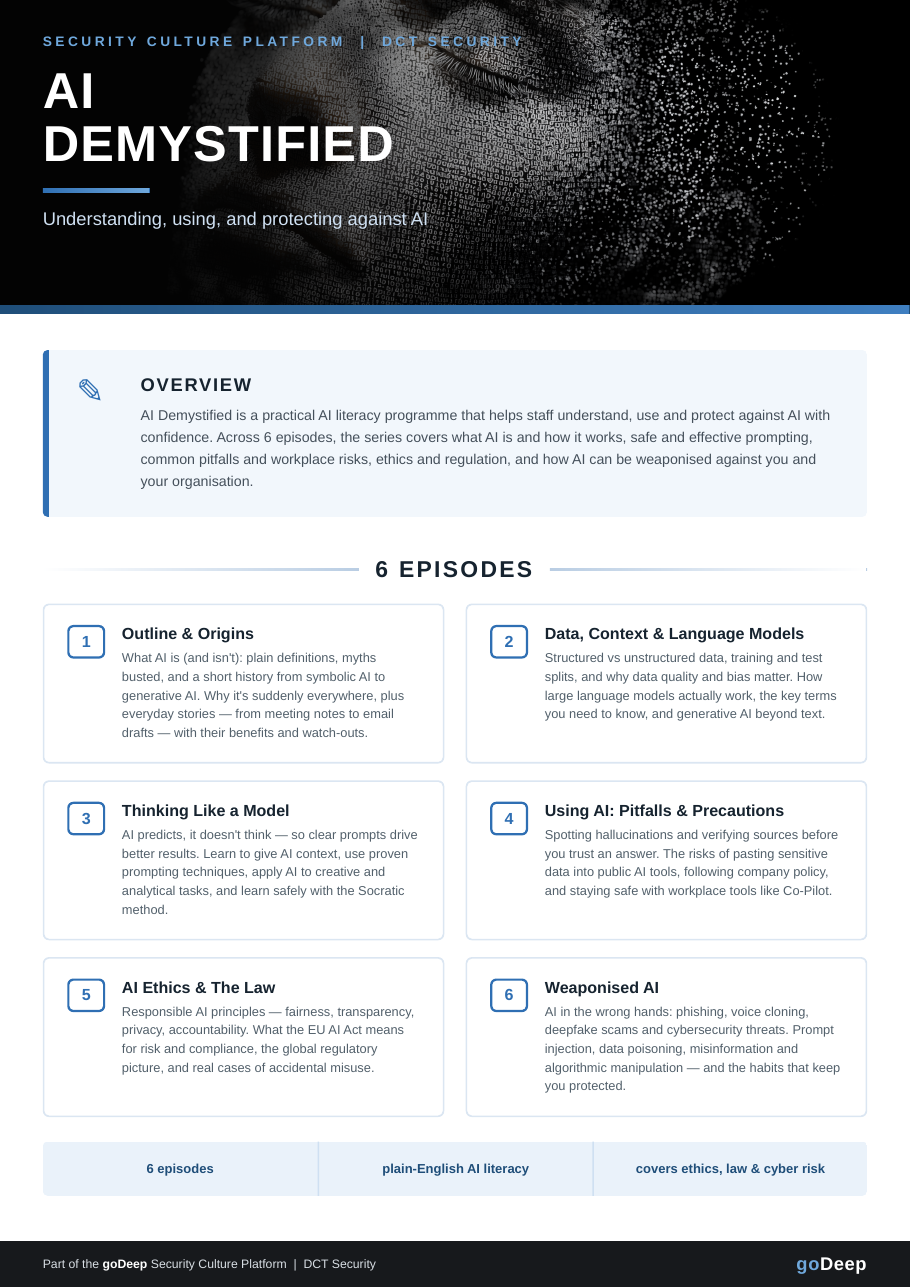 AI Demystified brochure cover
